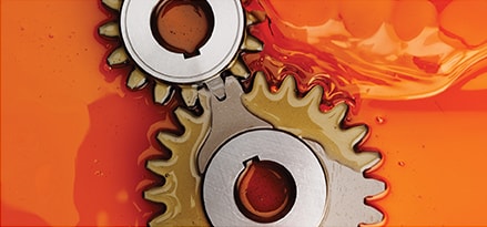 gears in orange